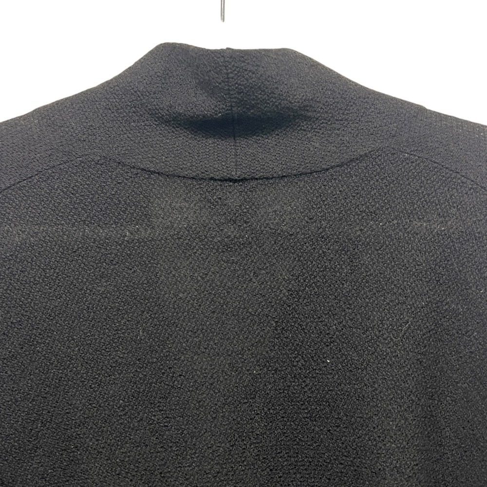 Eileen Fisher Petite Black Knit Wool Cardigan Sweater P L Bolero Shrug - Picture 4 of 8
